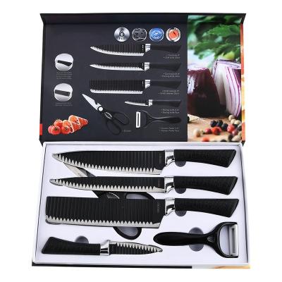 China Cheap Disposable 6pcs With Multifunctional Peeler Stainless Steel Kitchen Knife Maker Swiss Knife Sets Ceramic Knife for sale