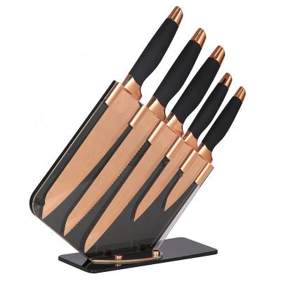 China Stainless Steel Disposable Titanium Professional Custom Yangjiang Style Kitchen Santoku Chinese Chef Knife Set for sale