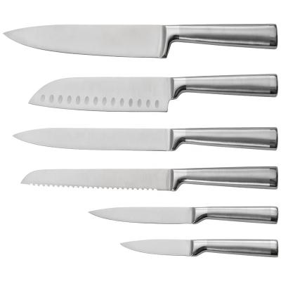 China 6pcs Disposable Professional High Carbon Japanese Stainless Steel Kitchen Knife Set for sale