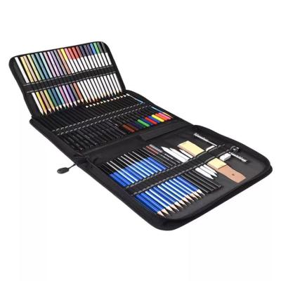 China office & School Pencil Art Set 72 Piece Watercolor Sketch Drawing Pencil Set for sale