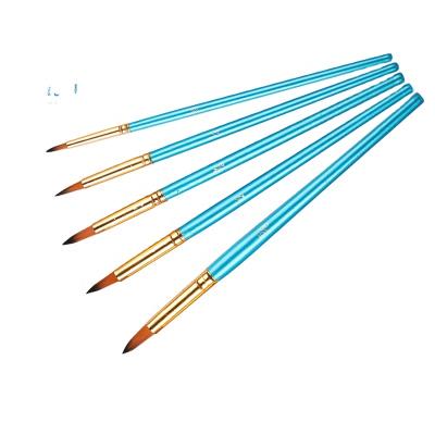 China Artist Paint Brush Manufacturers Short Handle Artist Painting Brush Oil Wood Paint Brush for sale