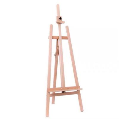 China New Popular Beech Wooden Lift Artist Retractable Triangle Easel for sale