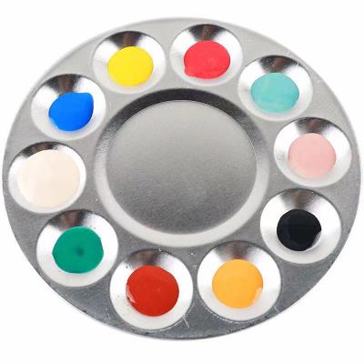 China Professional gouache supplier of high quality transparent aluminum paint palette with various shapes for sale