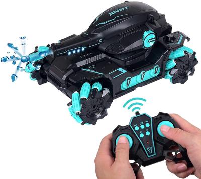 China 360-degree Launch 2.4G Remote Control Car Flip Tank Fight Water Bullet 360 Degree Rotation RC Car Toys For Children for sale