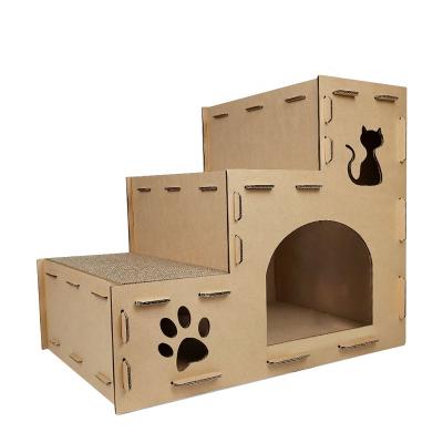 China Cats Cat Scratching Corrugated Box Scratcher Play House for sale