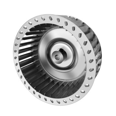 China Long Fan Shaft Motor Galvanized Leaf Wind Impellers 3-12 Inch Multi-Wing Centrifugal Fan Wheel for sale