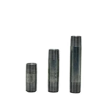 China Pipe Lines Connect China Manufacturer Carbon Steel Galvanized Pipe NPT BSPT Male Thread Pipe Nipple For Pipe Fitting for sale