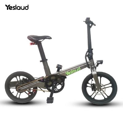 China Yeslaud luxury suspension bike adult light fat 16 inch ebike mountain electric bike snow fold brand new for sale