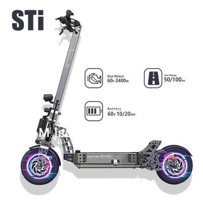 China 2020 Korean Product Best Double Motor Aluminum Alloy Dual Motor Dual Suspension Electric Scooter_Sport Type for sale