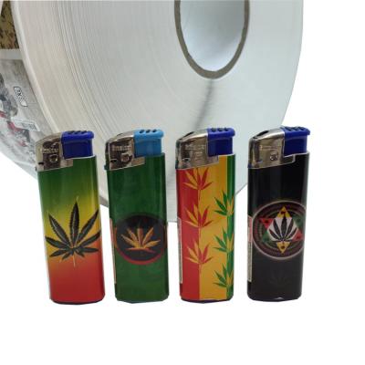 China Barcode Label Printing Machine Label Printing Service Intermittent Lighter Sticker For Gas Lighter for sale