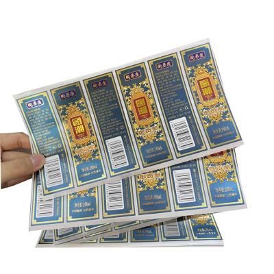 China Waterproof Frozen Food Packaging Sausage Label Frozen Sticker Label Food Freezer Rolls Printing for sale