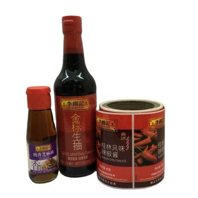 China Matte Bottle Label Waterproof Customized Adhesive For Honey, Logo Food Product Vinyl Label Printing Sticker for sale