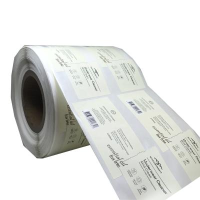 China Waterproof Custom Kraft Paper Product Logo Thank You Stickers Label Roll Printing for sale