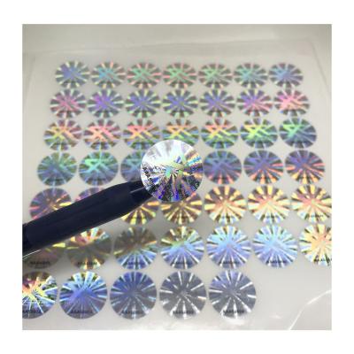 China Waterproof Logo Printing Customized Printed Adhesive Hologram Label Stickers, Adhesive Hologram Printed Sticker for sale