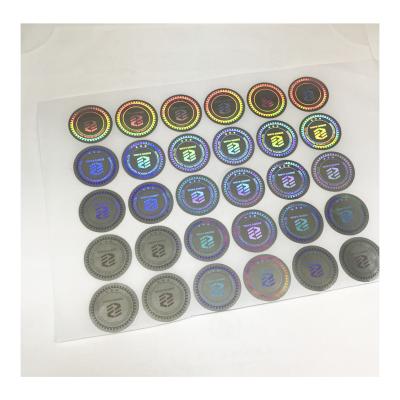 China Private Printer Holographic Sticker Labels Logo Hologram Sticker Roll Waterproof Custom Lip Gloss Vinyl for sale