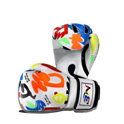 China BILLION Comfortable Kids Doodle Thai Training Boxing Gloves Muttahida Majlis-e-Amal Muay Kickboxing Gloves Youth Youth Junior 6oz for sale