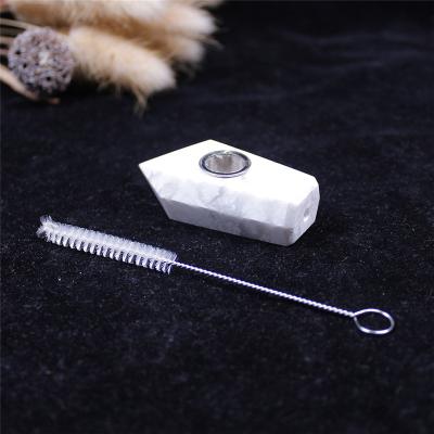 China China Wholesale Natural Crystal White Quartz Stones Smoking Pipes Small Turquoise Howlite Smoking Pipe for sale