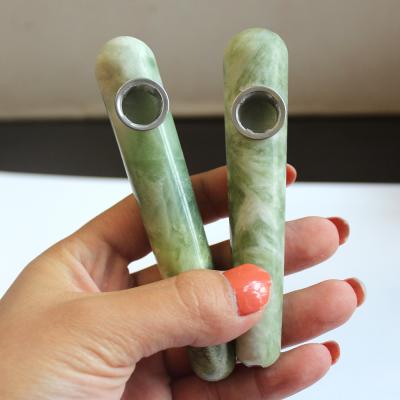 China Eco-friendly Rock Crystal jade round magic wand weed accessories cheap smoking pipes Xiuyu for sale