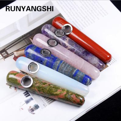 China high quality eco-friendly natural round bongo weed pipe crystal quartz smoking accessoriessmoking pipes for sale