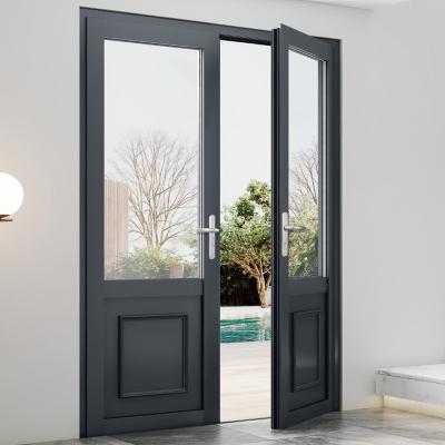 China Waterproof Ddvanced Production Facility Customized Design Aluminum French Casement Glass Door for sale