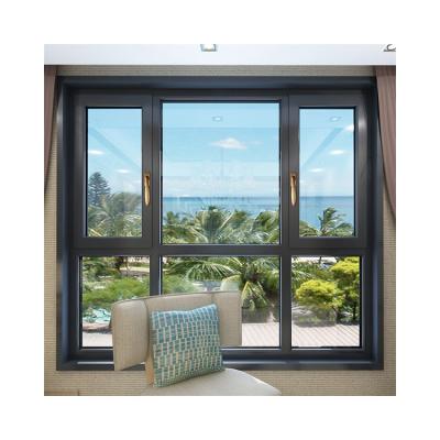 China Factory Selling Folding Aluminum Window Casement Screen Living Room Hot Broken Bridge Windows for sale