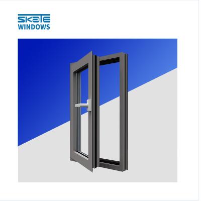 China High Quality Folding Aluminum Profile Windows Screen Australian Standard Energy Efficient Aluminum Foil Insulated Windows for sale