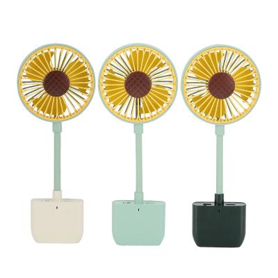 China Rotate 360 ​​degrees hot summer 2 inch 2 speed can be rotated 360 degrees mini sunflower rechargeable clip lithium battery fan for sale