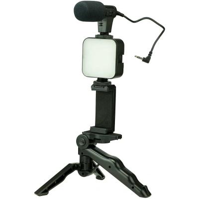 China PRO SLIDE VLOGGING HANDLE with LIGHT AND MIC None for sale