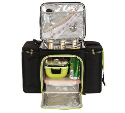 China Waterproof 2 Bottle Wine Carrier Tote Insulated Champagne Tote Bag Picnic BOX Waterproof Wine Cooler Bag for sale