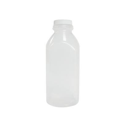 China China supplier Empty Plastic Juice Bottles Milk Containers Food Grade BPA FREE Jars with Black Tamper Evident Caps à venda