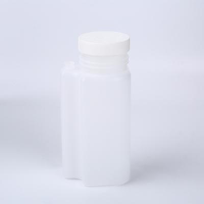 China 250ml PE Plastic Oral Liquid Medicine bottle Square Liquid Disinfectant Plastic Bottle Jar with Screw Cap à venda