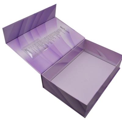 China Recyclable Purple Magnetic Tissue Paper Cosmetics Shoe Packaging Custom Boxes For Christmas Gift Box for sale