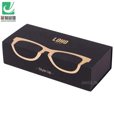 China China Supplier Black Cardboard Recyclable Hard Slip Box Drawer Box Custom Storage Case For Sunglasses With Printed Logo for sale