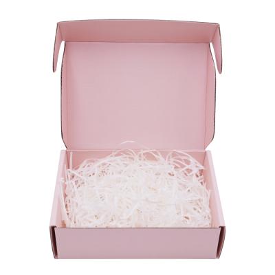 China 2019 Hot Sales Recyclable Custom Pink Corrugated Shipping Boxes For Cosmetic for sale