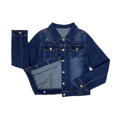 China Diverse Stretchy Girl Eco-friendly Breathable Jean Jacket Denim Factory Made Breathable for sale