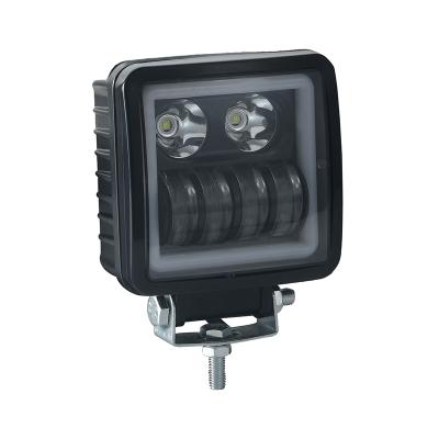 China Auto Lighting System 6500K 4500Lm 40W Square Led Work Light For Truck Car Off Road 108*62*162 mm for sale