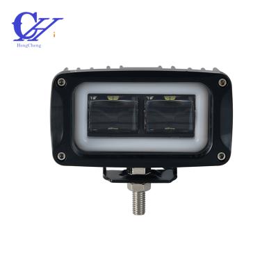 China Rectangular 2 Lamp Beads Waterproof Led Motorcycle Auxiliary Lights 20W Light 102*55*58 MM for sale