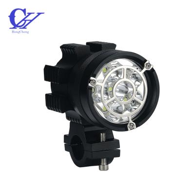 China Factory Supply 6 Beads 60W Round Waterproof Led Spot Car Motorcycle Bike Light 100*71*71 mm for sale