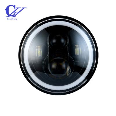 China Universal Laser Headlight Harleydavidson Round Headlamp For Jeep Renegade Cherokee Xj 175*175*70 mm (7 inch) for sale