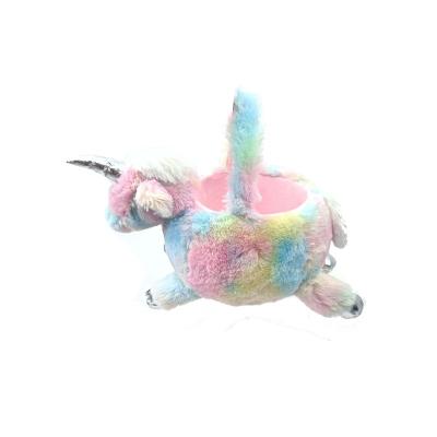 China Sustainable Halloween Unicorn Bucket Trick or Treat Basket for Kids Candy Gift Sack Animal Shape Bags for sale