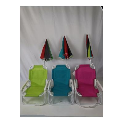 China Good price viable new type good quality kids camping folding chair with umbrella for sale