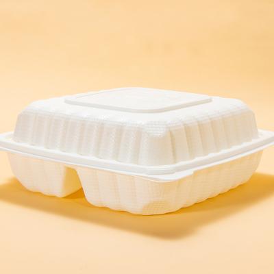 China Hot Selling Biodegradable Biodegradable Disposable Hamburger Box Environmental Takeaway Container -1compartment Lunch Box for sale