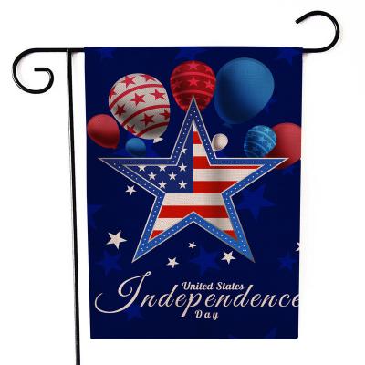 China Health Care Institute America Patriotic 4th of July Garden Flag Strip and Star Independence Day Yard Decoration Garden Flags for sale