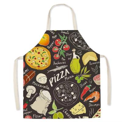 China CHILD SANITARY Funny Kids Baking Food Pattern Printing Kids Kitchen Canvas Apron And Apron for sale