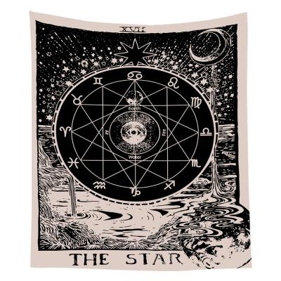 China Minimalist The Sun Tarot Tapestry The Moon The Star Tarot Tapestry Wall Hanging For Bedroom for sale