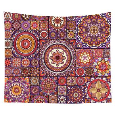 China Creative Minimalist Splicing Hangings Custom Colorful Bohemia Mandala Tapestry Element Tarot Tapestry for sale