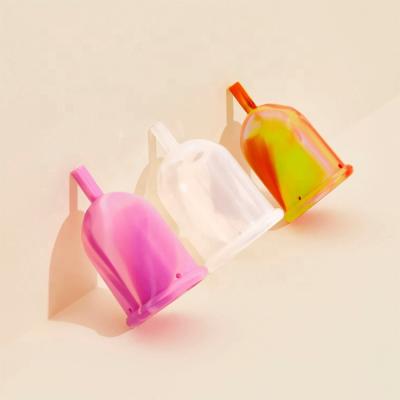 China Hot Sale Hypoallergenic Antiallergic With Valve Custom Logo Silicone Band CE Medical Lady Menstrual Cup for sale