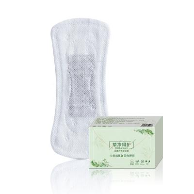 China Breathable Ultra Thin Panty Liners Organic Cotton Pad For Lady OEM Herbal Panty Liners for sale