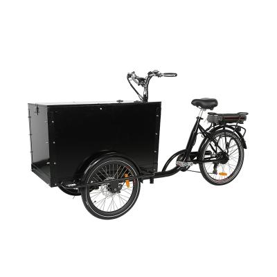 China Hot Selling KUAKE Dutch Style Cargo Tricycle Family Electric Cargo Etrike for sale