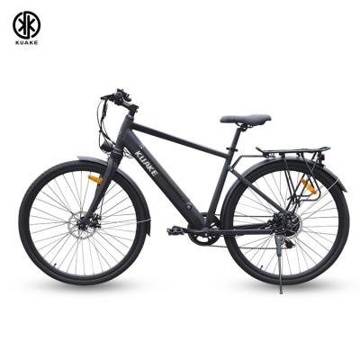 China Kuake China cheap adult 350w14ah electric city bike bicicleta aluminum alloy electrica with hidden battery for sale